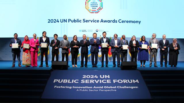 Kementerian Lingkungan Hidup dan Kehutanan (KLHK) Republik Indonesia dan kota Semarang merupakan dua dari 15 penerima United Nations Public Service Awards 2024 di seluruh dunia. (Dok. UN Indonesia)