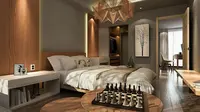 Kamar tidur harus didesain sedemikian rupa agar memiliki suasana tenang, lebih teang dibanding ruang-ruang lain di dalam hunian.