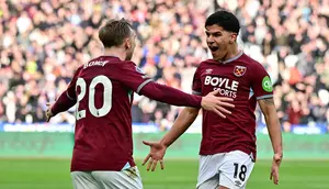 Pemain West Ham Mateus Fernandes diincar Manchester United (AFP)