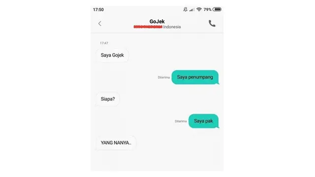 Chat Lucu Driver Ojek Online Buat Kesal Penumpang Ini Bikin Cengar Cengir