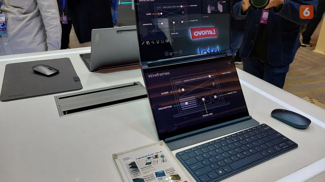 Laptop terbaru Lenovo dirilis di Bangkok, Thailand.