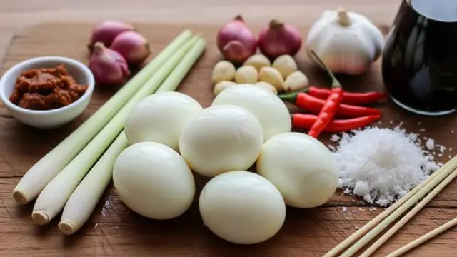 Bahan Utama Sate Telur Kukus