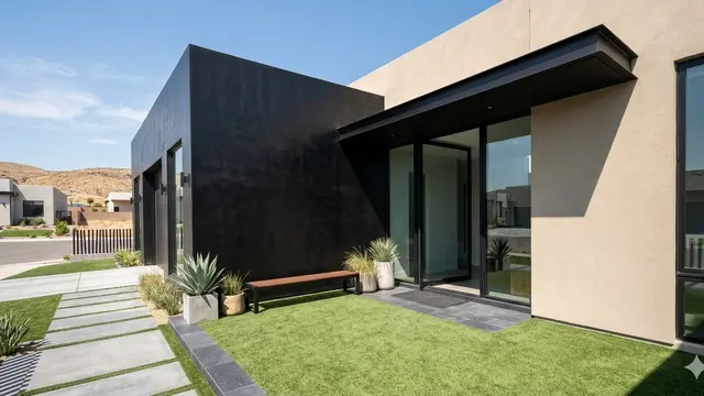Kombinasi Warna Rumah Sederhana Tapi Enak Dipandang. AI