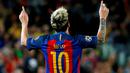 Lionel Messi mencetak 3 gol saat Barcelona benamkan Manchester City 4-0 dalam laga Grup C Liga Champions di Camp Nou, Barcelona, Kamis (20/10/2016) dini hari WIB. (AFP/Pau Barrena)