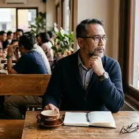Orang yang Lebih Suka Mengamati daripada Ikut Banyak Bicara (AI Generated)
