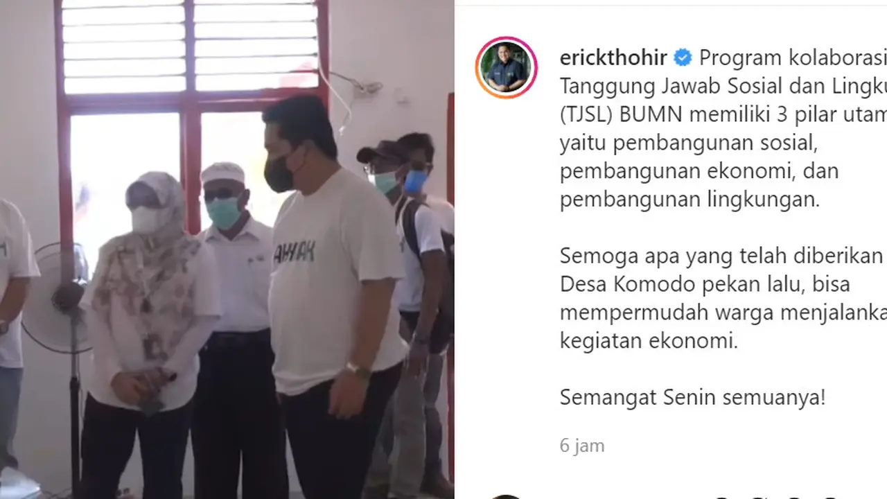 Menteri BUMN Erick Thohir