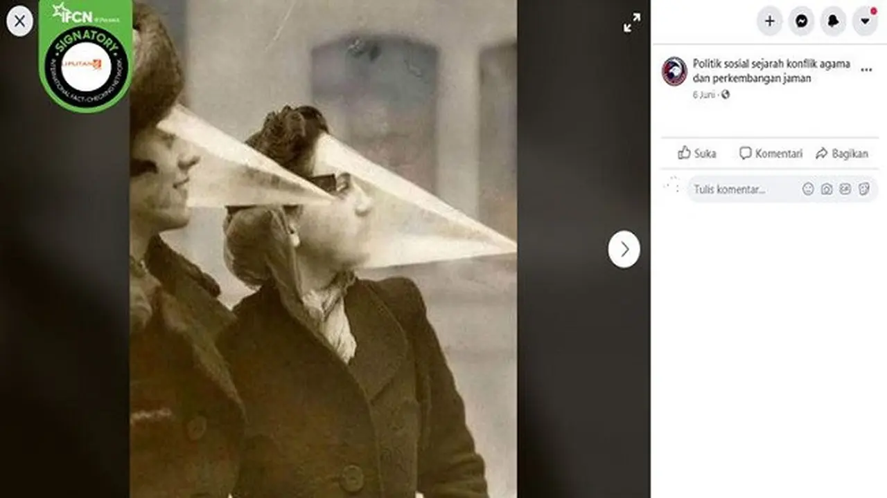 Gambar Tangkapan Layar Foto Lawas yang Diklaim dari Pandemi Flu Spanyol