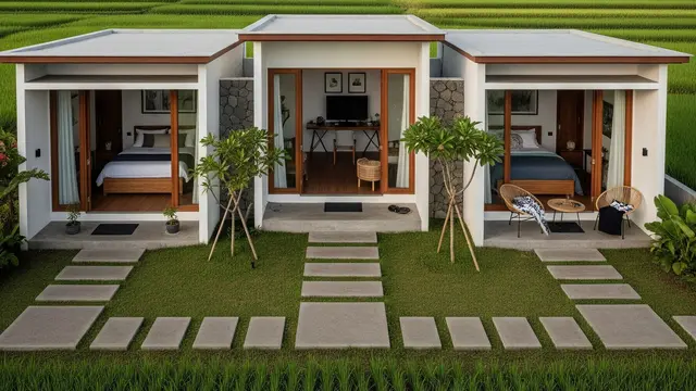 Model Rumah dengan View Langsung ke Pegunungan/ Ilustrasi AI