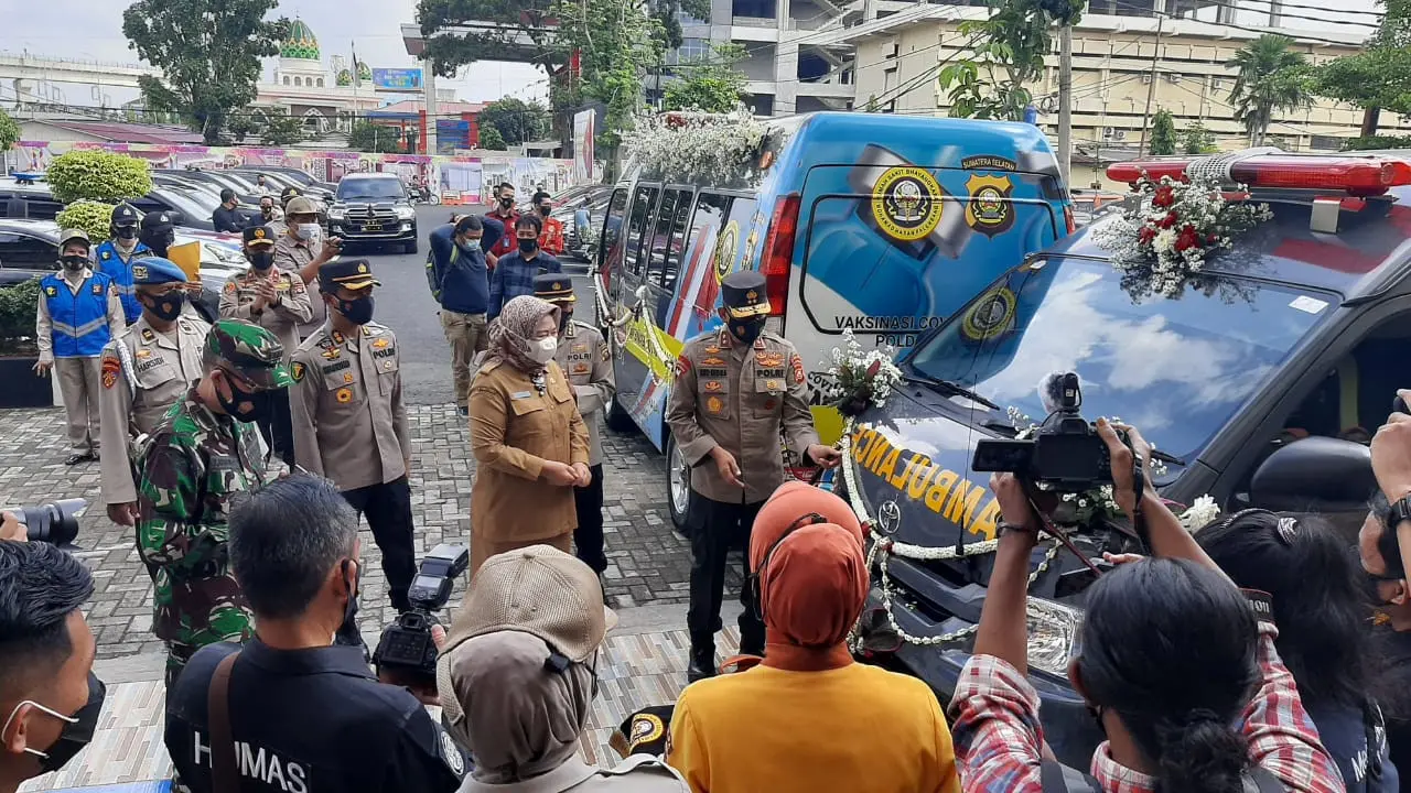 Resmikan Mobile Vaksinasi Covid-19, Kapolda Sumsel : Pelayanan Terbaik ke Masyarakat