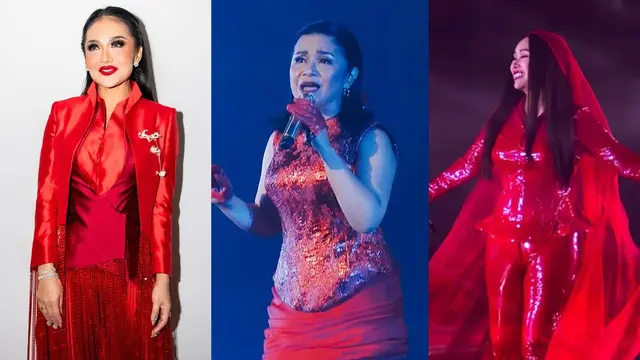 Gaya Kompak Tiga Diva Krisdayanti, Ruth Sahanaya, dan Titi DJ  di Satu Panggung, Tampil Energik di Usia 50an