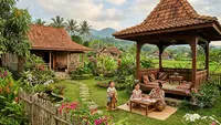 7 Inspirasi Rumah Pedesaan dengan Taman dan Pendopo yang Asri, Nyaman Bermain Bersama Cucu