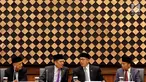Menteri Agama Lukman Hakim Saifuddin memimpin jalannya Sidang Isbat di Kementerian Agama, Jakarta, Jumat (26/5). Sidang tersebut digelar secara tertutup di Kantor Kementerian Agama Jalan MH Thamrin, Jakarta Pusat. (Liputan6.com/JohanTallo)
