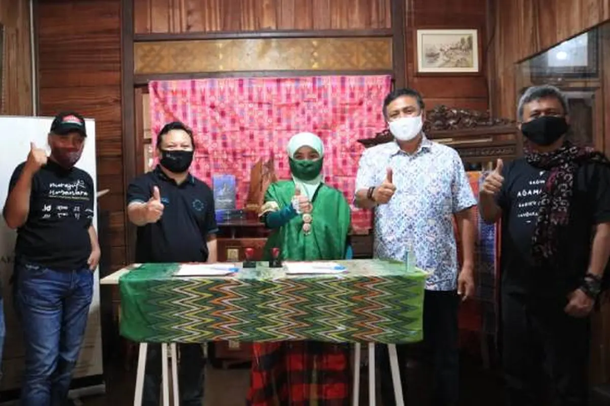 PANDI menandatangani nota kesepahaman (memorandum of understanding/MoU) dengan Yayasan Aksara Lontaraq Nusantara. Dok: PANDI