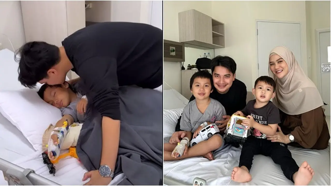 6 Potret Yusuf Anak Larissa Chou Dirawat di Rumah Sakit, Dijenguk Alvin Faiz
