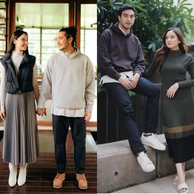 Gaya Pasangan Artis Tanah Air Kenakan Pakaian Musim Fall Winter