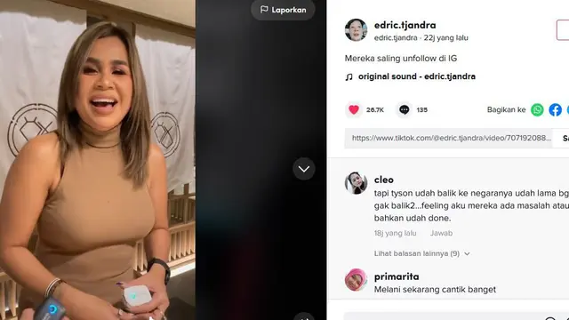 Unggahan soal rumah tangga Melaney Ricardo