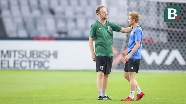 Official Training Timnas Thailand Jelang Laga Kontra Timnas Indonesia di Piala AFF 2022