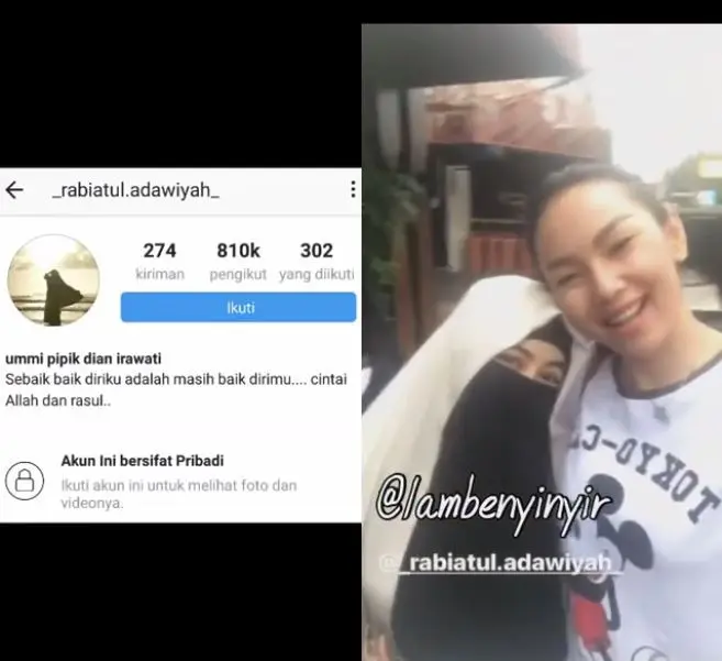 Umi Pipik rayakan ultah bersama Kalina Ocktaranny (Foto: Instagram/@lambenyinyir)