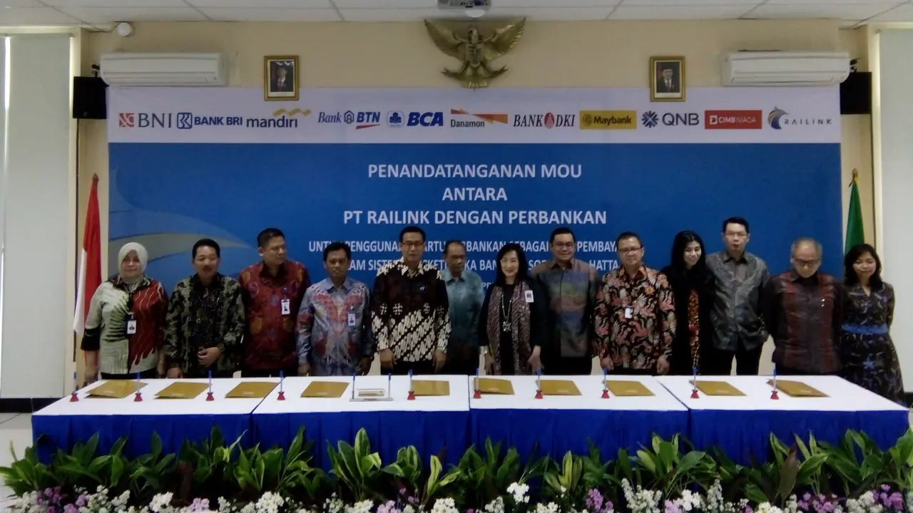 10 Bank Sepakat Fasilitasi Pembayaran Kereta Bandara Soetta (Foto: Ilyas)