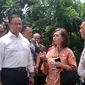 Gubernur DKI Anies Baswedan mengunjungi Taman Tebet Honda Jakarta. (Liputan6.com/Ika Defianti)