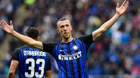 4. Ivan Perisic (Inter Milan) – Gagal pindah ke MU membuat bintang Kroasia ini tidak tampil di Liga Champions. Tetapi jika pindah pada Januari dirinya masih bisa didaftarkan untuk ikut liga antar klub terbaik Eropa tersebut. (AFP/Miguel Medina)