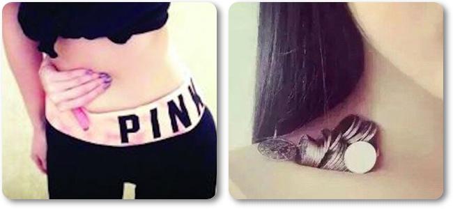 Mengukur tingkat kelangsingan dengan menyentuh pusar atau meletakkan koin di leher | Photo: Copyright shanghaiist.com 