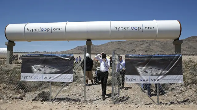 Proyek pembangunan kereta hyperloop di Las Vegas, Amerika Serikat (AP PHOTO)