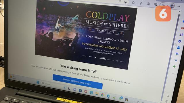War Tiket Konser Coldplay