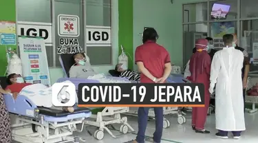 Beberapa daerah di provinsi Jawa Tengah berstatus zona merah terkait peningkatan kasus positif Covid-19. Gubernur Jawa Tengah Ganjar Pranowo mendapati sejumlah pasien dirawat di teras UGD saat sidak ke RSUD Jepara.