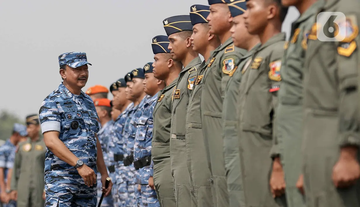 Untuk pengamanan VVIP saat pelantikan presiden dan wakil presiden terpilih, TNI AU menyiapkan pasukan sebanyak 2.254 personel. (Liputan6.com/Herman Zakharia)