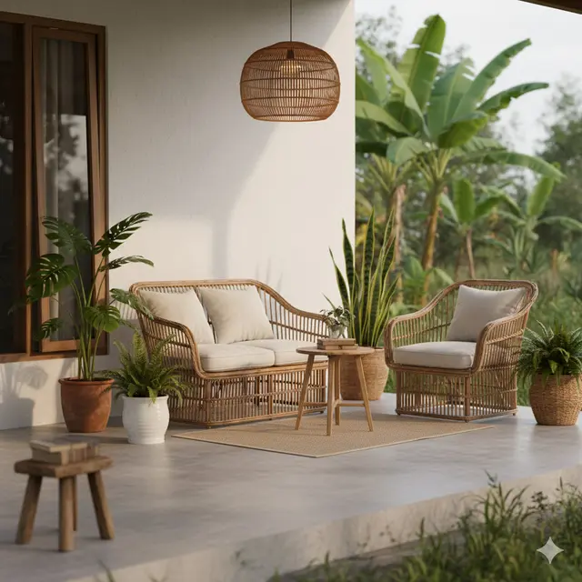 Model Teras Ruang Tamu yang Cocok untuk Rumah di Kampung. Gemini