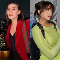 Lihat di sini beberapa potret beda eksplorasi gaya makeup bold Aaliyah Massaid dan Fuji.