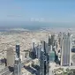 Gedung tertinggi di dunia, Burj Khalifa, yang berada di Dubai, UEA.