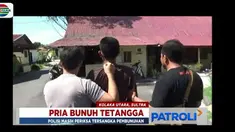 Untuk mendapatkan bukti, polisi membawa tersangka mencari parang yang dibuangnya untuk menghabisi korban.