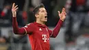 Bayern Munchen berhasil menang telak dari RB Salzburg pada laga leg kedua babak 16 besar Liga Champions 2021/2022 Allianz Arena, Rabu (09/03/2022) dini hari WIB. (AFP/Chirstof Stache)