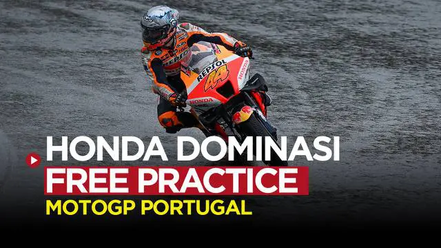 Berita video highlights Free Practice MotoGP Portugal, Jumat (22/4/22). Pol Espargaro jadi yang tercepat.