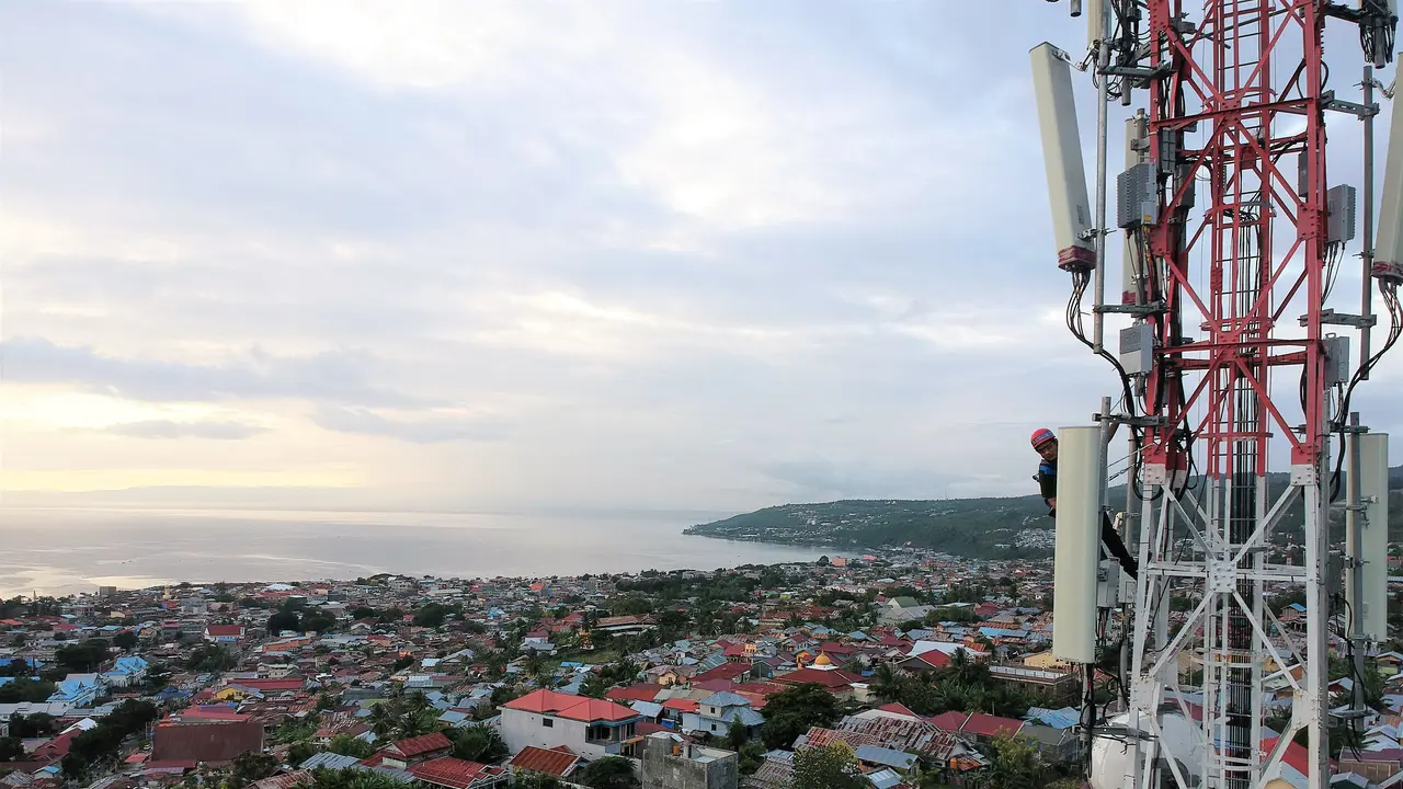 BTS 4G XL Axiata di Banggai, Sulawesi Tengah