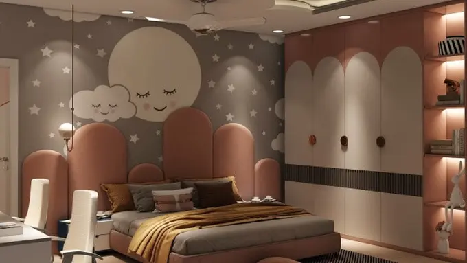 Ilustrasi Desain Kamar Tidur Remaja Perempuan (Credit: The Artwill/Unsplash)