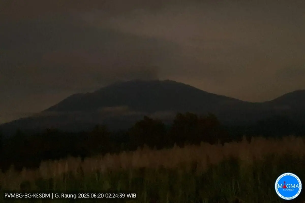 Gunung Raung Erupsi Lagi Masyarakat diminta tetap waspada (Istimewa)
