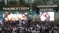 Acara Gus Muhaimin festival the next 2024 dan memadati stadion Gelora Delta Sidoarjo. (Dian Kurniawan/Liputan6.com)