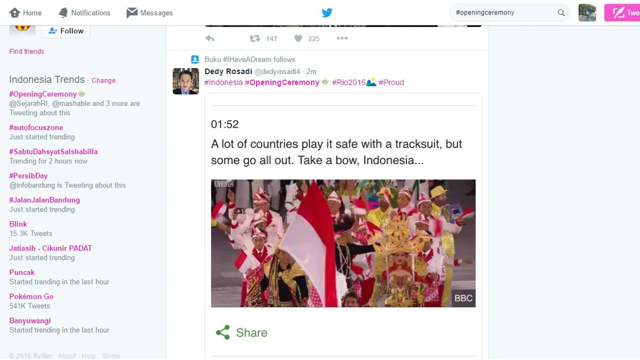 Trending Topic #OpeningCeremony