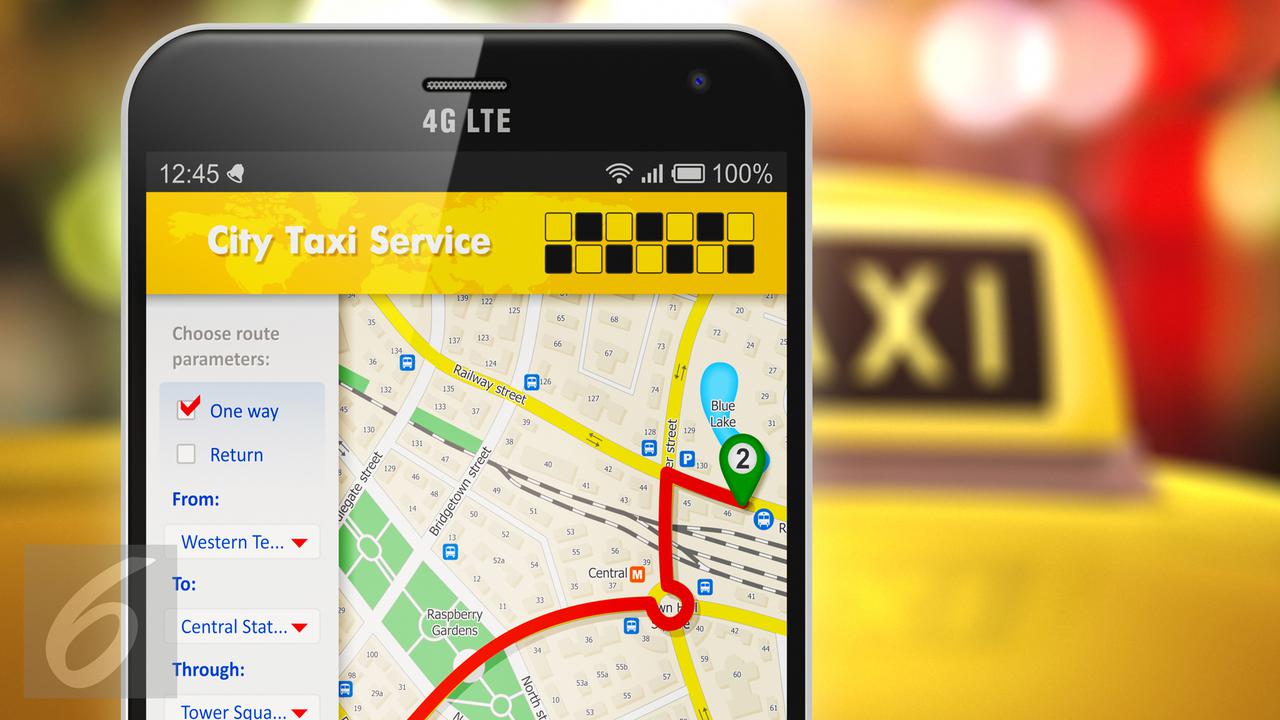 Ilustrasi Foto Taksi Online (iStockphoto) ​