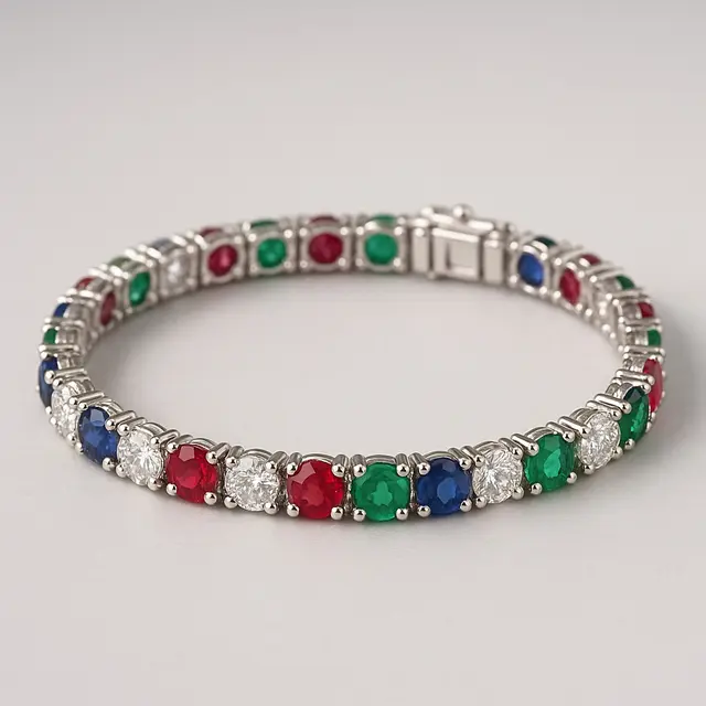 Model Gelang Tennis yang Klasik dan Mewah (Image by ChatGPT)