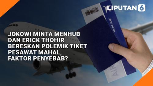 VIDEO: Jokowi Minta Menhub dan Erick Thohir Bereskan Polemik Tiket Pesawat Mahal, Faktor Penyebab?