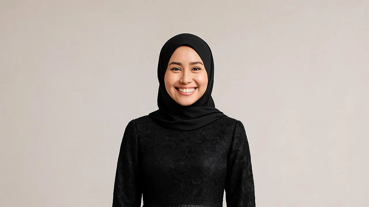 Model Gamis Hitam Kombinasi Brokat dan Satin/Ilustrasi ChatGPT