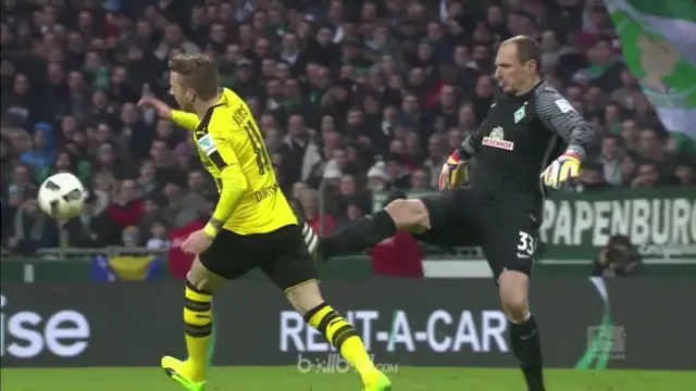 Pelanggaran Kasar Kiper Werder Bremen kepada Marco Reus