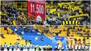 Sejumlah liga top Eropa mulai mengijinkan para suporter untuk menonton langsung pertandingan di Stadion. Berikut penampakannya.