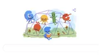 Google Doodle Hari Anak Nasional. Dok: google.com