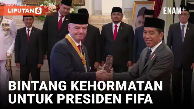 Presiden FIFA Dianugerahi Bintang Jasa Pratama oleh Presiden Jokowi