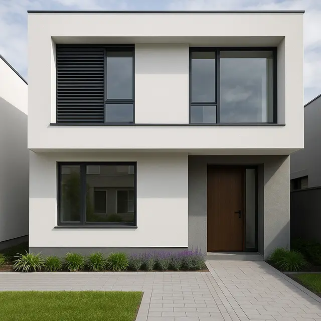Model Rumah Modern dengan Taman Mini Depan Biar Lebih Fresh (Foto: ChatGPT)